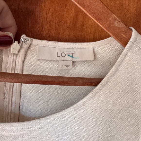 Anne Taylor Loft Dress Scalloped Hem 14 - Picture 3 of 4